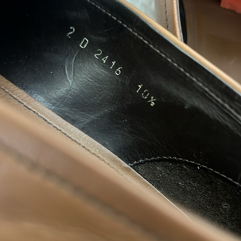 Prada Men's Brown Leather Loafers size 10.5 - Picture 6 of 12